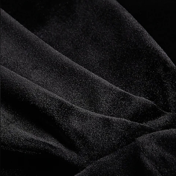 🔆 Express Black Velvet Off-Shoulder Mini Dress, Small - Picture 5 of 5